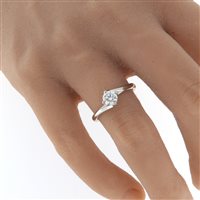 Anello Fanton Gioielli Donna SOLITARI in Oro bianco Diamante 0.80 Ct ANOR-163-52 - ANOR-163-52